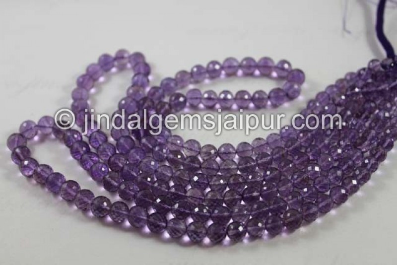 Amethyst Far Faceted Round Beads